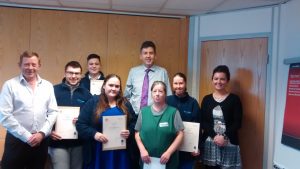 Modern apprenticeship completions at Dawnfresh Seafoods